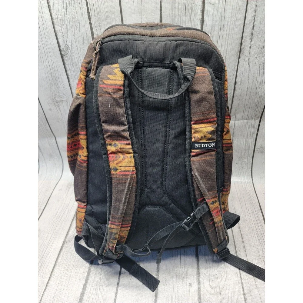 Burton Cadet Backpack Sierra Print Aztec Southwestern Tribal Canvas 30L Rare